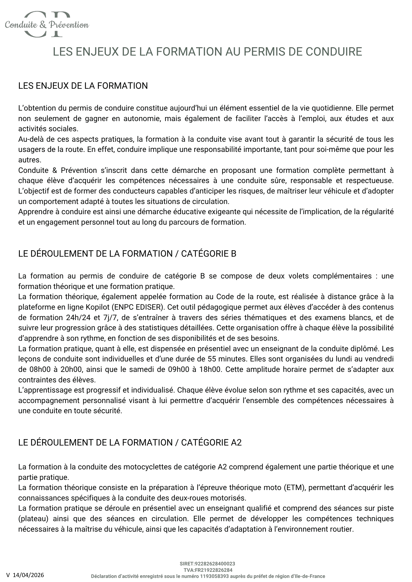 1.2  LES ENJEUX DE LA FORMATION 